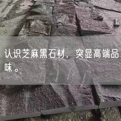 認識芝麻黑石材,突顯高端品味。(圖1) 認識芝麻黑石材,突顯高端品味。(圖1)