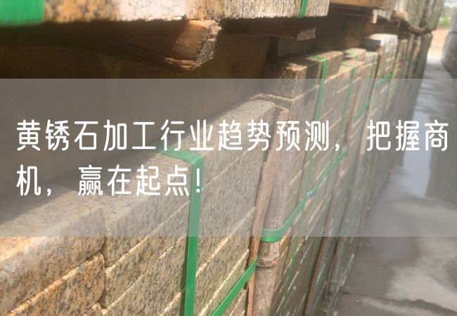 黃銹石加工行業(yè)趨勢預(yù)測，把握商機(jī)，贏在起點！