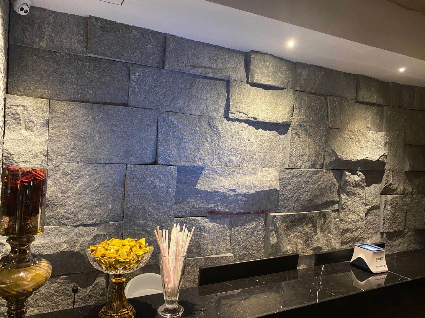 景觀墻石材背景墻凹凸面自然面花崗巖大理石(圖2)