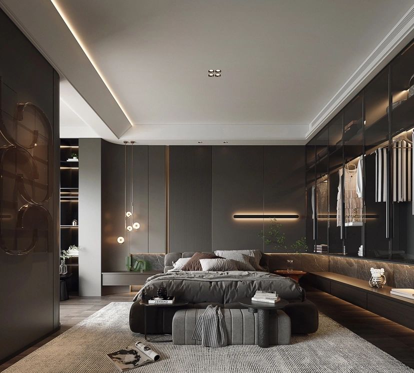 石材與木飾面的完美搭配，打造出別具一格的家居風格！(圖2)