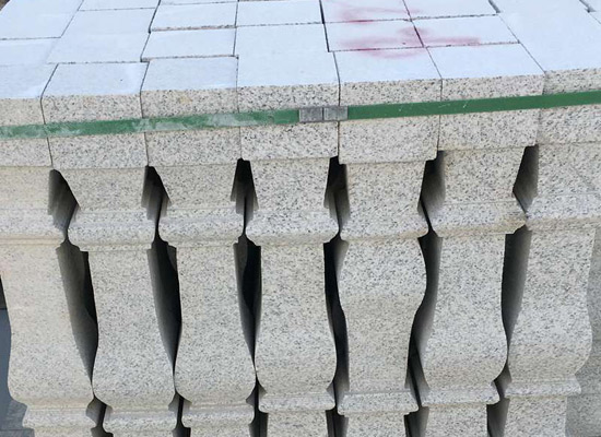 芝麻白花崗巖樓梯欄桿 芝麻白花崗巖樓梯欄桿