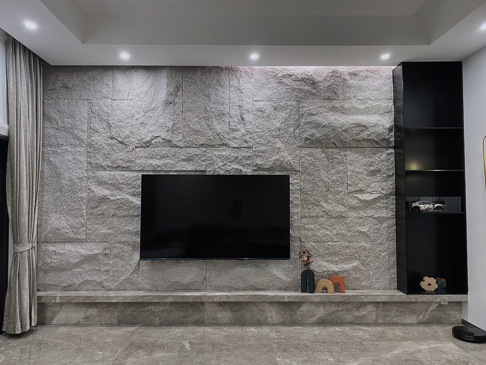 石材背景墻|灰色、白色、咖啡色哪一款適合你(圖2)